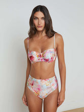 Alexandria Bikini Top in Multi Soft Cloud Floral | L'AGENCE for sale