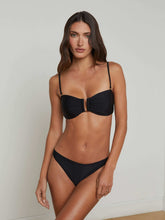 Krysta Bandeau Top in Black | L'AGENCE US