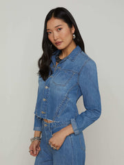 Janelle Jean Jacket in Stokes | L'AGENCE US