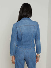 Janelle Jean Jacket in Stokes | L'AGENCE US