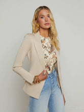 Chamberlain Knit Blazer in Champagne/Gold | L'AGENCE US