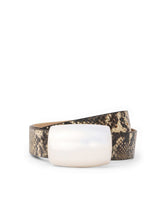 Milou Belt in Dark Snake Embossed | L'AGENCE online