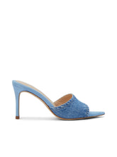 Lolita Denim Open-Toe Mule in Light Blue Denim | L'AGENCE US