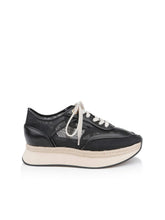 Iris Mesh Platform Sneaker in Black Mesh | L'AGENCE US