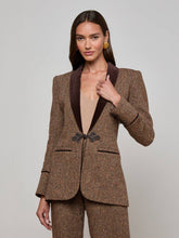 Gable Herringbone Blazer in Brown Herringbone | L'AGENCE discount