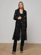 Amata Lace Trench Coat in Black | L'AGENCE discount