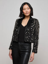 Soma Embellished Blazer in Crystal/Chain Embellishment | L'AGENCE sale
