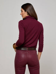 Aja Turtleneck in Dark Port | L'AGENCE online