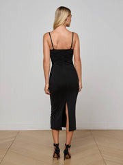 Narissa Embellished Dress in Black | L'AGENCE for sale