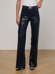 Clayton Coated Wide-Leg Jean in Deep Midnight Coated | L'AGENCE near me