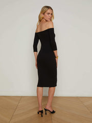 Zolita Off-The-Shoulder Dress in Black | L'AGENCE sale