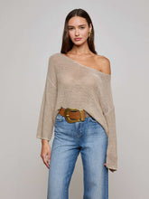 Ethan Knit Pullover in Taupe | L'AGENCE for sale