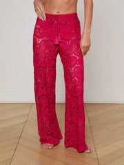 Geraldine Cover-Up Pant in Fuschia | L'AGENCE Women