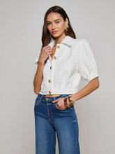 Cove Cropped Tweed Jacket in White | L'AGENCE US