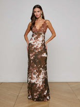 Susanna Silk Lace Dress in Multi Cowprint | L'AGENCE US