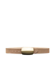 Milou Suede Belt in Cappuccino | L'AGENCE discount