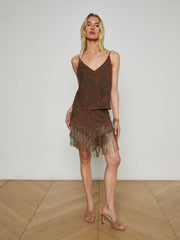 Kass Embellished Camisole in Pinecone | L'AGENCE near me