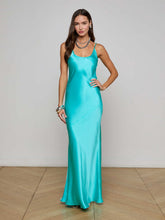 Charmaine Silk Gown in Lagoon | L'AGENCE sale