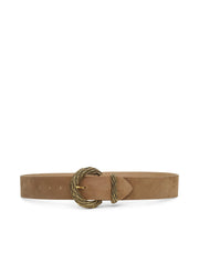Adelle Suede Belt in Cappuccino | L'AGENCE for sale