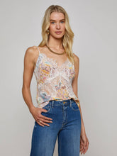Kilah Silk Lace Camisole in Multi Western Paisley | L'AGENCE Women