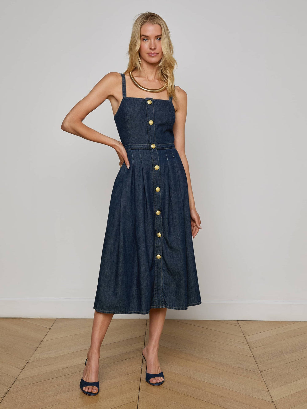 Esmeralda Chambray Dress in Raleigh | L'AGENCE near me
