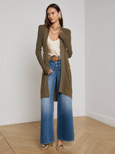 Noe Double-Breasted Cardigan in Pine/Gold | L'AGENCE for sale