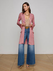 Neve Cardigan in Pink/Purple/Green Spacedye | L'AGENCE near me