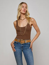 Nica Scoopneck Bodysuit in Sequoia Brown | L'AGENCE sale