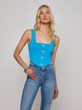 Saga Top in Dresden Blue/Nickel | L'AGENCE for sale