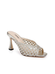 Jacques Leather Mule in Gold Leather | L'AGENCE for sale