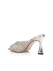 Jacques Leather Mule in Gold Leather | L'AGENCE for sale