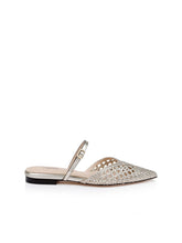 Jacklyn Leather Flat Mule in Gold Leather | L'AGENCE discount