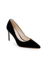 Maelle Suede Pump in Black Suede | L'AGENCE online