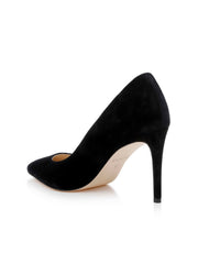 Maelle Suede Pump in Black Suede | L'AGENCE online