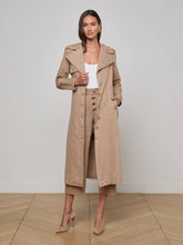 Zavia Jean Trench Coat in Dark Cappuccino | L'AGENCE sale