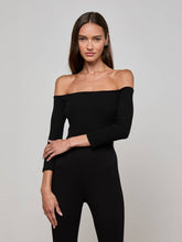 Evelyn Off-The-Shoulder Bodysuit in Black | L'AGENCE online