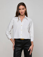 Fawn Vintage Travel Print Shirt in White/Multi L'AGENCE Voyage | L'AGENCE online