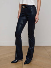 Selma Coated Bootcut Jean in Deep Midnight Coated | L'AGENCE online