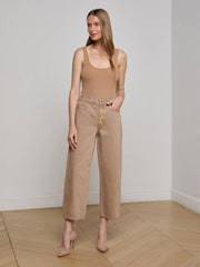 Liora Cropped Jean in Dark Cappuccino | L'AGENCE discount