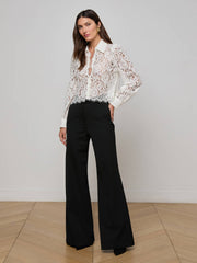 Anita Lace Blouse in Ivory | L'AGENCE online