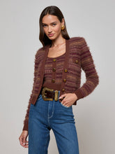 Ariadne Cardigan in Natural/Mauve Multi | L'AGENCE discount