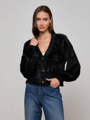 Harriet Cardigan in Black | L'AGENCE sale