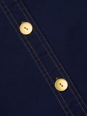 Velma Shirt Dress in Navy | L'AGENCE sale