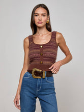 Galene Tank in Natural/Mauve Multi | L'AGENCE Women