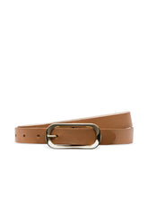 Leya Leather Belt in Tan | L'AGENCE discount