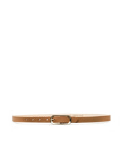 Leya Leather Belt in Tan | L'AGENCE discount