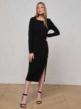 Astra Midi Dress in Black | L'AGENCE online