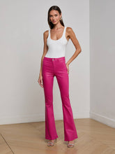Marty Coated Flare Jean in Pink Coated | L'AGENCE discount