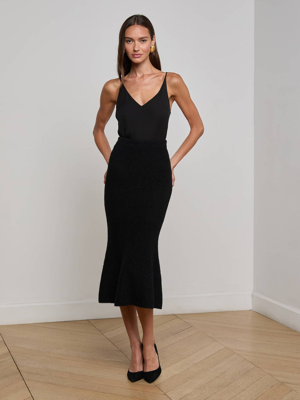 Salem Knit Skirt in Black | L'AGENCE near me