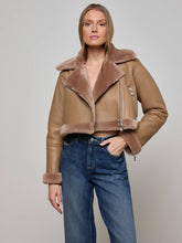 Pike Shearling Leather Jacket in Chanterelle | L'AGENCE near me